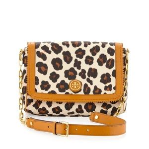 Tory Burch Kerrington Leopard-Print Crossbody Bag